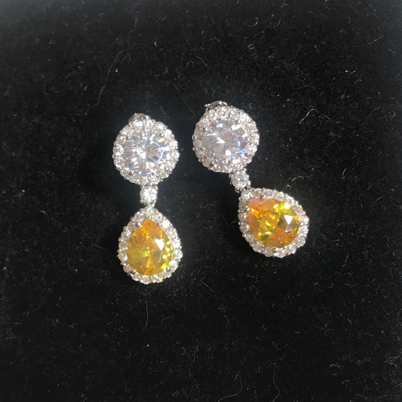 925 Silver 10.35ctw BellaLuce earrings - Picture 2 of 4